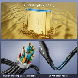 8k Micro HDMI to HDMI Cable 6.6FT,8K@60hz,4K@120hz,Ultra High Speed Micro HDMI Support HDR eARC Dolby Compatible with GoPro Hero 7 6 5 4,Raspberry Pi 4,Sony Camera,Nikon