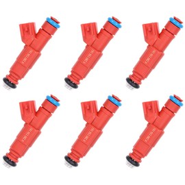 6pcs 0280156161 Injector,ANGLEWIDE 12 Holes Fuel Injectors Set fit for Dodge Dakota for Ram 1500 Van for Ram 2500 Van,for Ford Escape Mustang Windstar,for Jeep Cherokee Grand Cherokee Liberty Wrangler