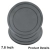 2pcs Diatomaceous Earth Plant Saucers, 7.8 Inch Instant Dry Trays