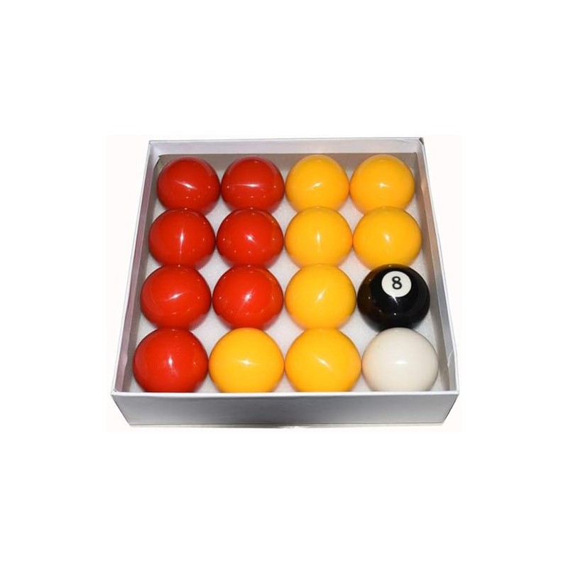 TGA Sports Billiard Balls Pool Ball Set (2-1/4 Inch Red