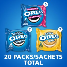 Oreo Sandwich Cookies, Variety Snack Packs, 482G