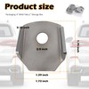 4PCS Weld on Tabs Kit,3/8" Hole Metal Weld Tabs