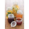 KitchenCraft Home Made Jam Jar Labels with Orchard Designs, Red