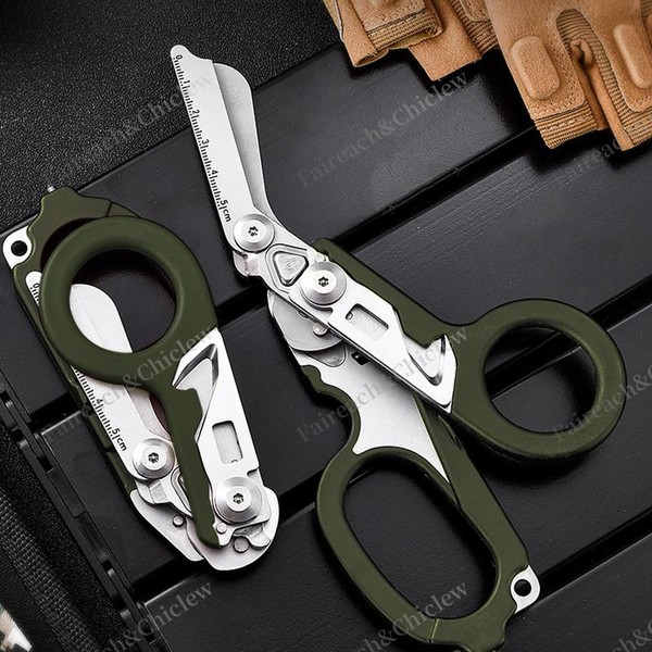 8-in-1 Outdoor Tactical Scissors, 2025 Upgraded Multifunctional Folding Scissors, Medical