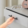 GOBEKOR 1 Pack Cabinet Handle Matte Black Kitchen Cabinet Pull