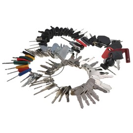 Solarhome 100 Keys Heavy Equipment/Construction Ignition Key Set Compatible with Heavy Equipment Volvo John Deere Bobcat New Holland Komatsu and More