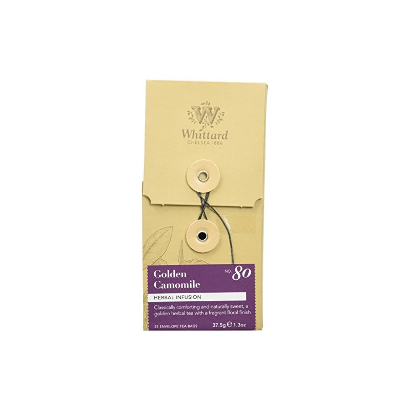 Whittard of Chelsea Golden Camomile Tag and Envelope (Pack of