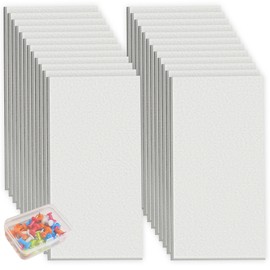 Large Cork Board for Walls | 24 Pack | 47"x35" Felt Cork Board Alternative, Bulletin Board Tiles for Office Wall Decor, Push Pin Board Wall Home Office Organizer Felt Tiles Color (White)