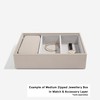 Stackers Taupe Medium Travel Jewellery Box