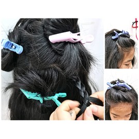 SINNKY Pinzas de pelo de cocodrilo de color caramelo para seccionar el peinado, dientes anchos y duraderos horquilla de cocodrilo para salón de peluquería, dientes anchos y diseño de doble bisagra. (morado)