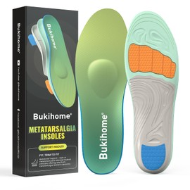 Metatarsalgia Insoles for Metatarsal Pain Relief: Built-in Metatarsal Pad Redistributes Pressure, Eases Morton’S Neuroma, and Corrects Dropped Transverse Arch – Forefoot Comfort, XL: Women 12-13.5