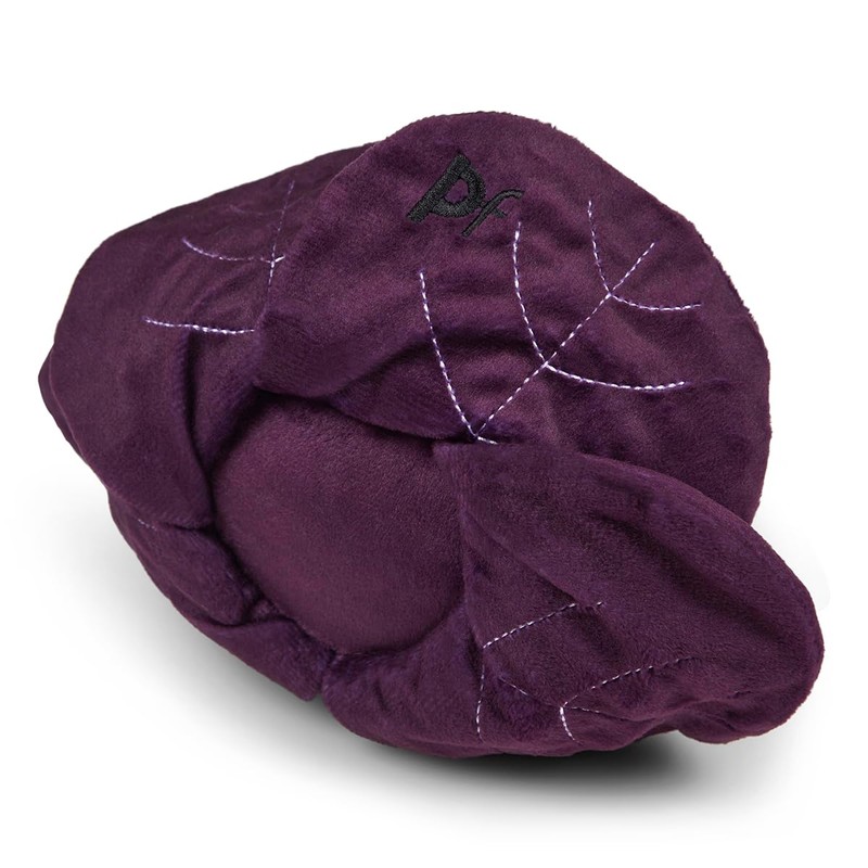Petface Foodie Faces Ruby Red Cabbage Plush Dog Toy with