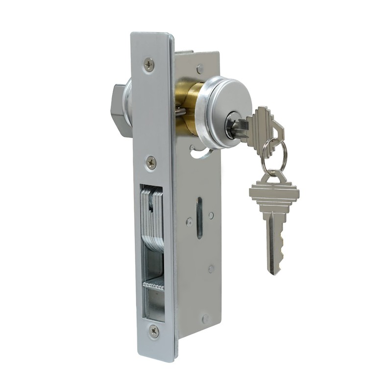 Storefront Door Lock， Aisecure Commercial Mortise Lock with Hook deadbolt