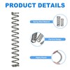 sourcing map 10Pcs Compression Spring, 6mm OD, 0.8mm Wire Size,