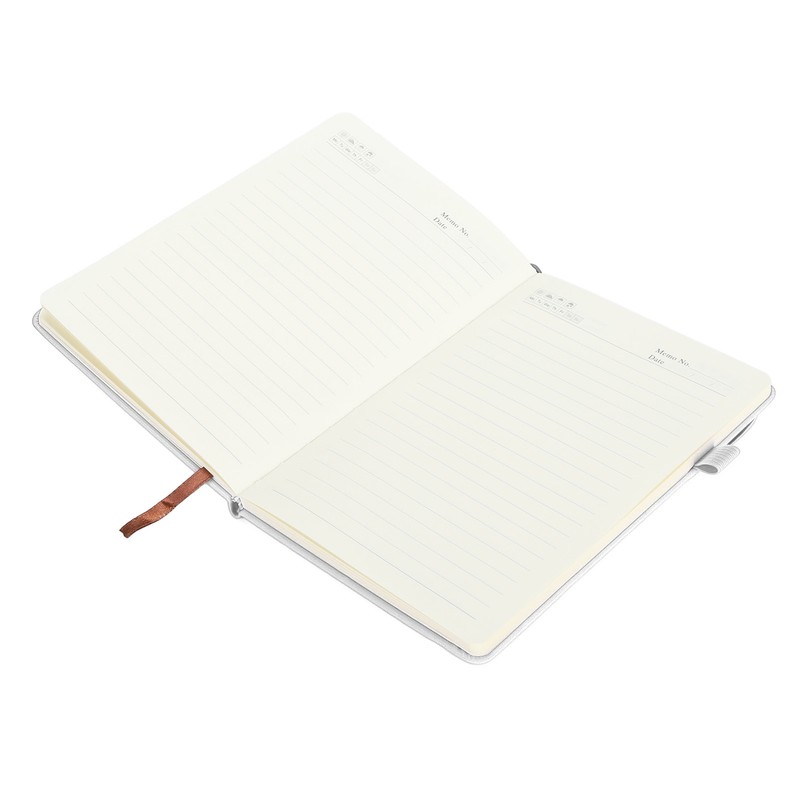 A5 Lined Notebook Portable PU Leather Hardcover Notebook with Elastic