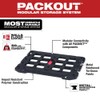BHAWIK 48-22-8485 for Milwaukee PACKOUT Mounting Plate, Small, Black