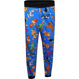 Briefly Stated Mens Scooby Doo Bugs Bunny Tom and Jerry Jogger Lounge Pants (Small)