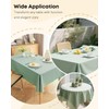 Uniclife Green Rectangle Plastic Tablecloth 100x140 cm Waterproof