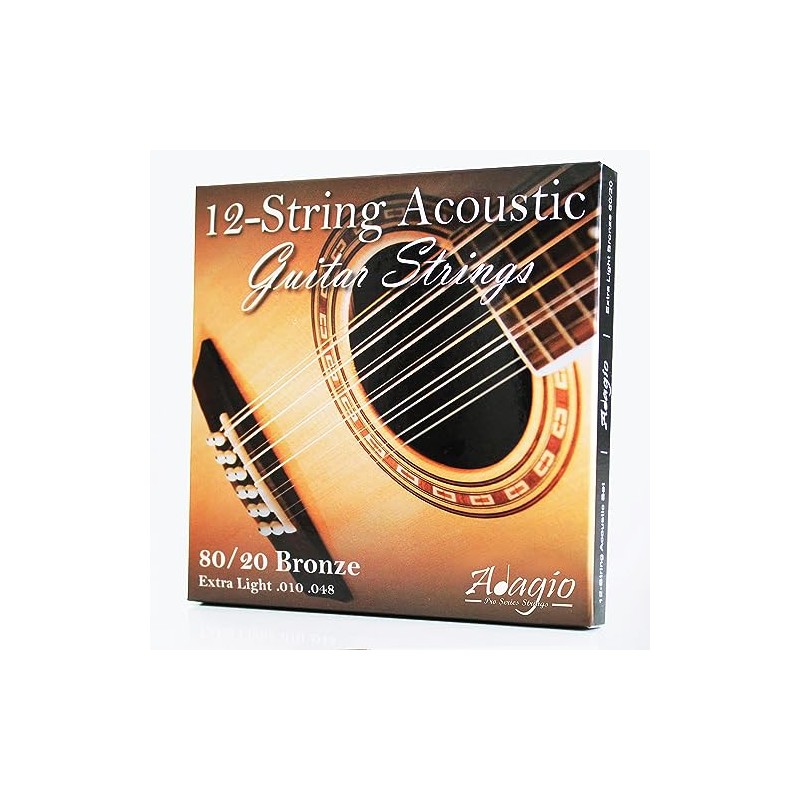 Adagio Pro 12-String Acoustic Guitar Strings (12 String) - Bronze