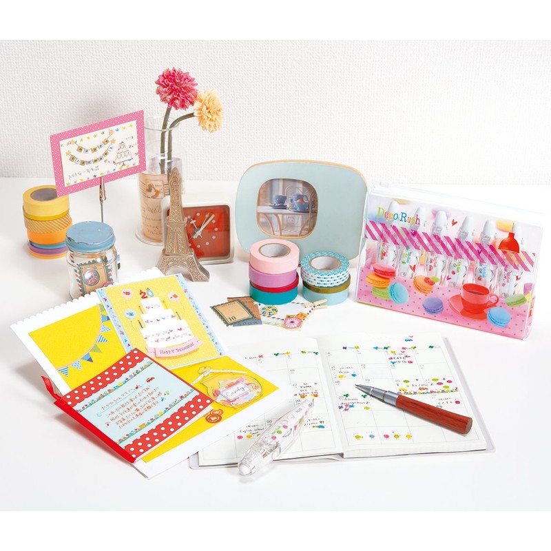 Plus Japan DC-086-3 Decoration Pen Flowers Ranken, 6 mm, Different