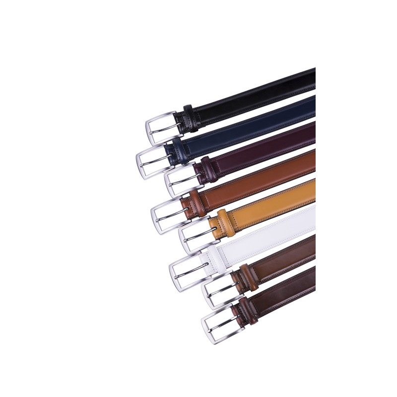 Fabio Valenti Leather Belt for Men(40, Wine Red)