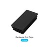 METALLIXITY 12pcs Rectangle End Caps (60x30mm) Plastic Rectangle Tube Insert