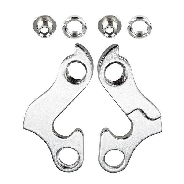 Pack of 2 Aluminium Alloy Derailleur Hanger Cube, Derailleur, Silver