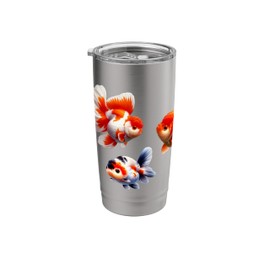 Oranda Ranchu Goldfish Fancy Goldfish Lovers Aquarium Fish Stainless Steel Insulated Tumbler