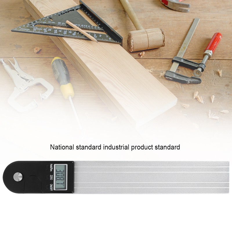 2 In 1 Digital Protractor Accurate Magnetic Aluminum Alloy Measuring