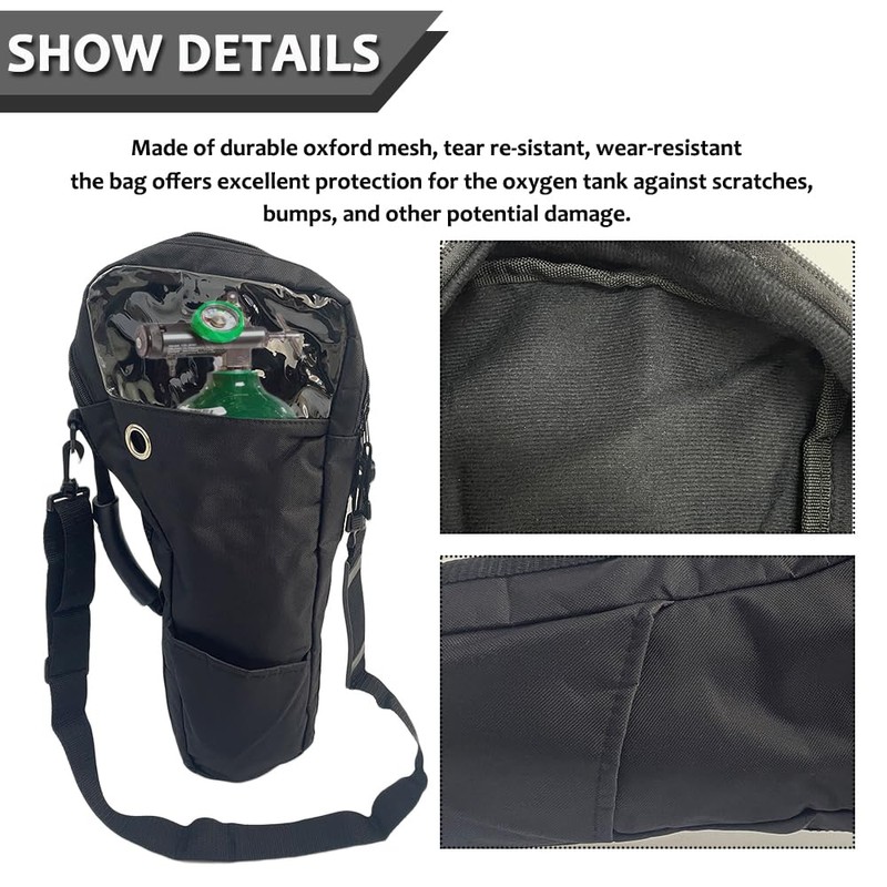 MUROCEA - Bolsa de hombro para tanque de oxígeno, bolsa