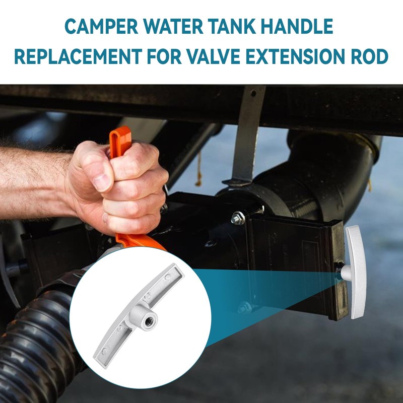 T1003-6MN RV Sewer Valve Handle Replacement for Valterra Waste Water