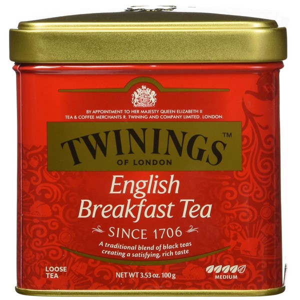 Twinings English Breakfast Tea Tin, 3.5 Ounce (Pack of 1)