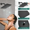 Heyalan Shower Head and Handle Set Square Shower Faucet Set