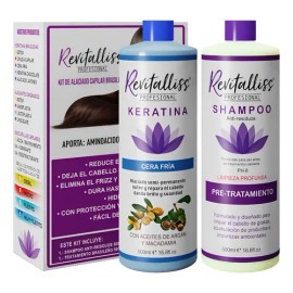 Tratamiento Keratina Brasileña Alaciado Permanente Kit 500ml