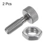 sourcing map 2Pcs Spring Plunger with Knurled Handle M6x1 Pin
