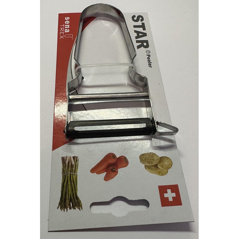 Potato Peeler Made in Swiss Great for Potatoes, Apples, Squash