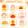 SUNBEAUTY 9Pcs Warm Sunshine Table Paper Decorations Table Decorations Honeycomb
