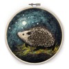The Crafty Kit Company Hedgehog in a Hoop Needle Felting