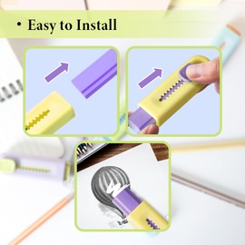 Smilo Sliding Retractable Pencil Eraser,Push-Pull Rubber Erasers with Plastic Sleeve,Pack of 4,Large Pencil Erasers for School Office Home Supplies