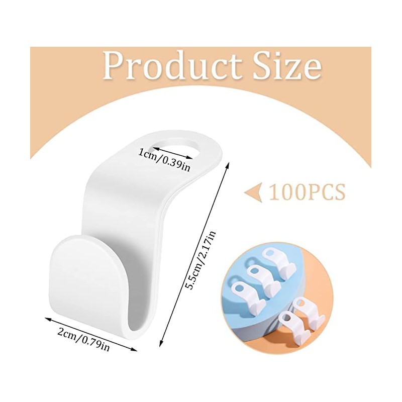 Clothes Hanger Connector Hooks, 30PCS Plastic Hooks Cascading Hangers, Coat