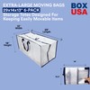 BOX USA 6 Pack Extra Large Clear Moving Bags with