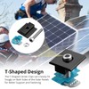 Anbte 10 PCS Solar Panel Mounting Brackets for Unistrut, Aluminium