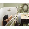 Moen Brushed Nickel Shower Curtain Rings with Double Hooks for