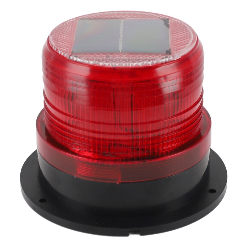 Solar Beacon Light Caution Light 8 LED Dusk to Dawn