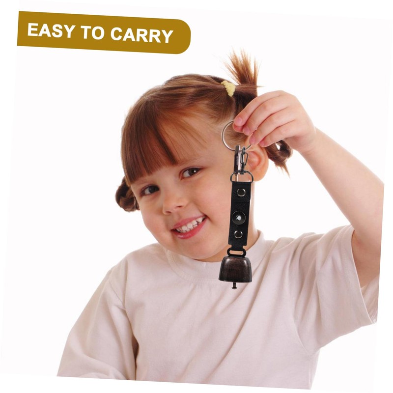 WOONEKY Travel Essential: 2pcs Bear Bell Hangings Noise-producing Bells for