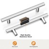 Probrico Polished Chrome Cabinet Handles 5 Inch Hole Centers, Kitchen