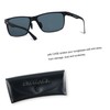 EKOZACK Carbon Fiber Sunglasses for Men Polarized Ultralight Classic Square