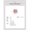 Santuzza 925 Sterling Silver Lily Ring Pink Sapphire Cubic Zirconia
