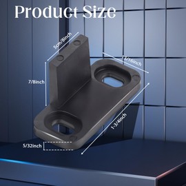 8 PCS Barn Door Floor Guide Sliding Closet Hardware, Universal Sliding Door Bottom Guide Wall Mounted Bottom Track Guide for Doors, L Shape Design for Closet Door Bypass Door, Pocket Door, Cabinet