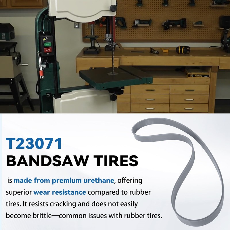 Urethane Bandsaw Tire T23071 for Grizzly Bandsaw G0513 Series 17"